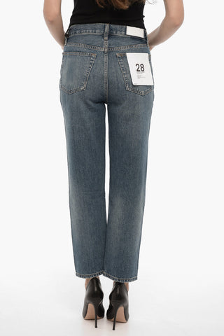 High-Waisted Straight Leg 70s STOVE PIPE Jeans 18cm