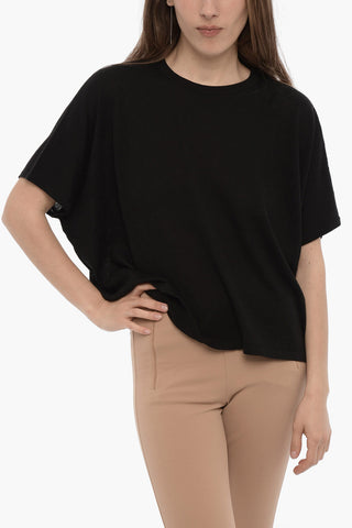 Bat-wing Sleeve Crew-neck Sweater