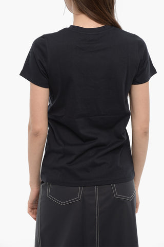 Solid Color POPPY Crew-neck T-Shirt