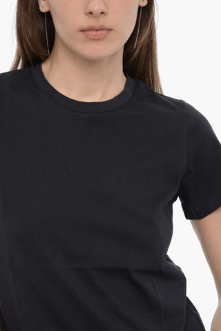 Solid Color POPPY Crew-neck T-Shirt