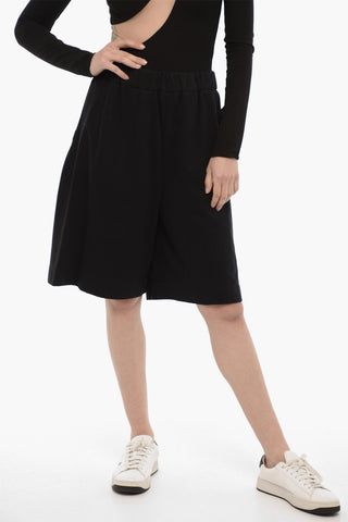 Cotton Shorts with Patch