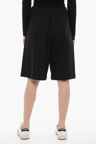 Cotton Shorts with Patch