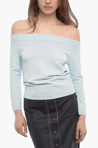 3/4 Sleeve Boat Neckline Top