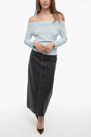 3/4 Sleeve Boat Neckline Top