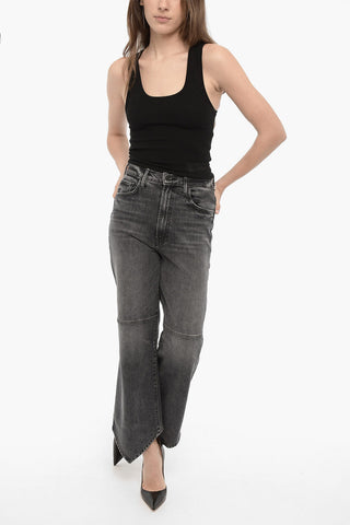Ribbed Stretch Cotton Cropped Tank Top