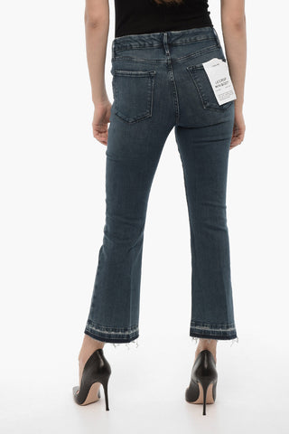 Jeans Crop Bootcut in Denim Stretch 22cm