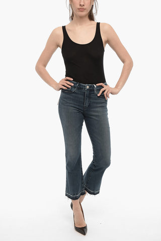 Jeans Crop Bootcut in Denim Stretch 22cm