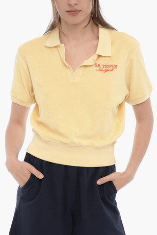 Terry-Cotton Polo Shirt