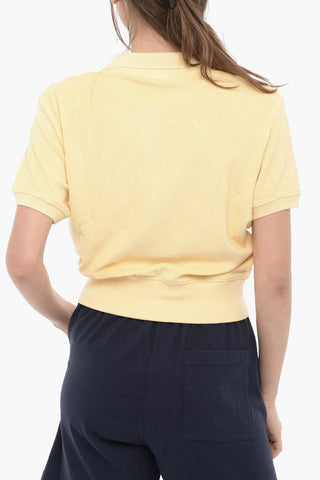 Terry-Cotton Polo Shirt