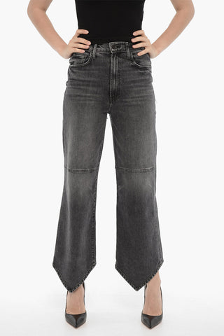 Dark-Wash Jeans THE DAGGER FLOOD A with Asymmetric 25cm Ankle