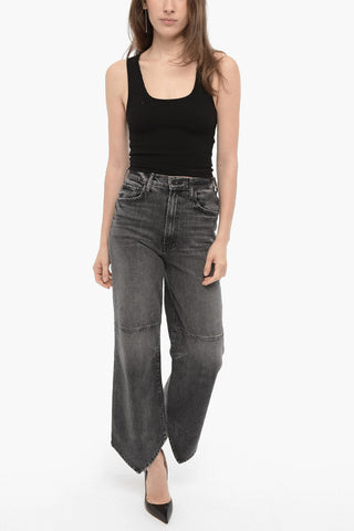 Dark-Wash Jeans THE DAGGER FLOOD A with Asymmetric 25cm Ankle
