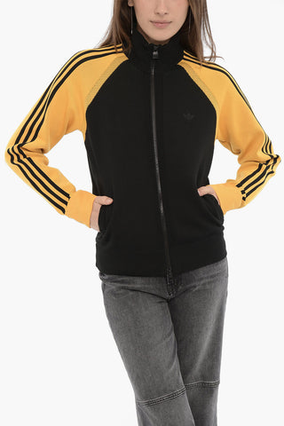 WALES BONNER Two-Tone UNISEX Sweatshirt with Zip Closure