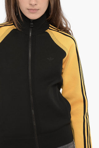 WALES BONNER Two-Tone UNISEX Sweatshirt with Zip Closure