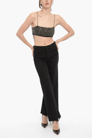 Rhinestoned Cropped LOOOTTE Top