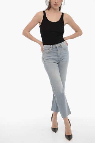 Straight Leg Stretch Denim 70s STOVE PIPE Jeans 18cm
