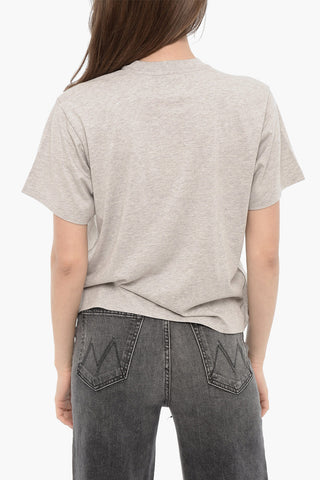 Solid Color TELANTO Crew-Neck T-shirt