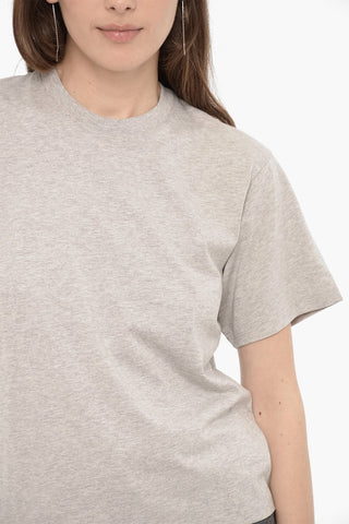Solid Color TELANTO Crew-Neck T-shirt