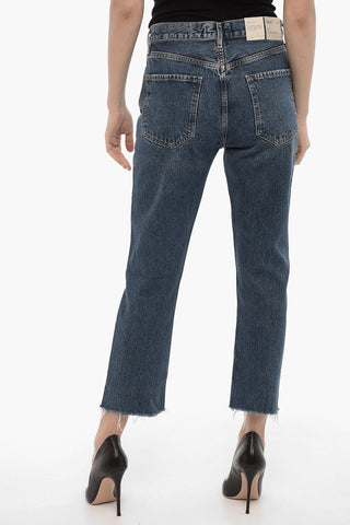 Frayed Hem High Waist  RILEY Jeans 19,5cm