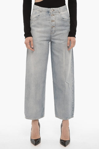 Light Wash MARGIE Cropped Jeans 22cm