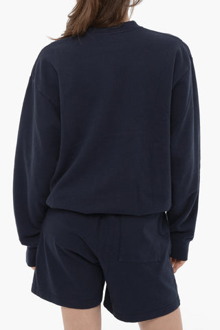 Printed Cotton UNISEX Crew-Neck  Sweatshirt