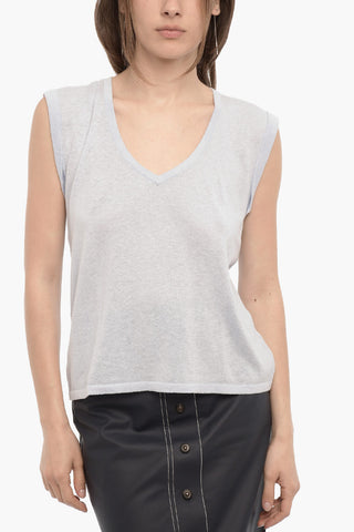 Maglia senza Manica con Scollo a V