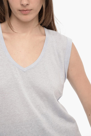 Maglia senza Manica con Scollo a V