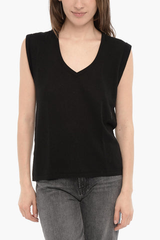 Maglia senza Manica con Scollo a V
