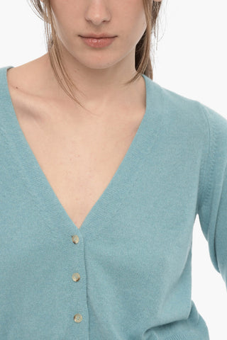 Interchangeable Detail Cashmere Cardigan