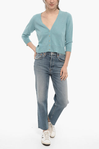 Interchangeable Detail Cashmere Cardigan