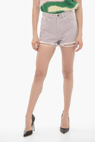 Distressed Twill EBE Shorts