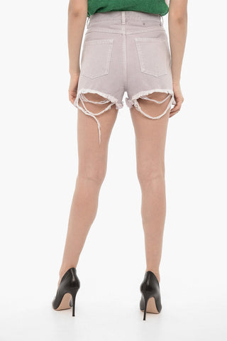 Distressed Twill EBE Shorts