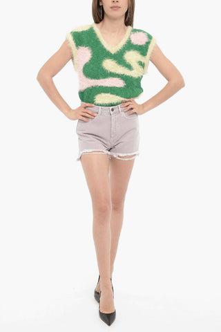Distressed Twill EBE Shorts