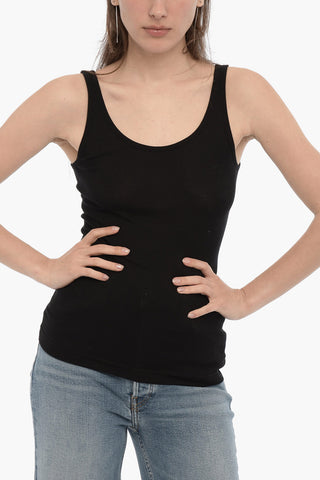 Solid Color Ribbed Tank Top