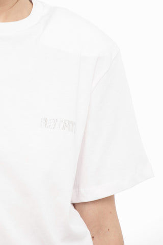 Organic Cotton BOXY Crew-Neck T-shirt with Cut-Out Details on the Back