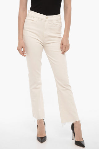 Stretch Denim THE HUSTLER Jeans with Frayed Hem 22cm