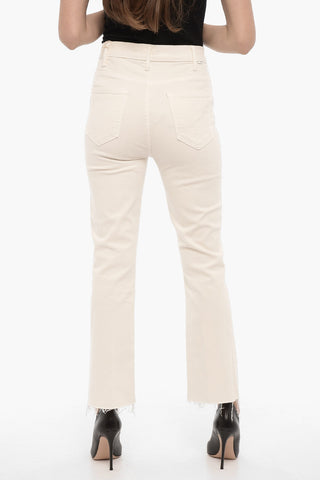 Stretch Denim THE HUSTLER Jeans with Frayed Hem 22cm
