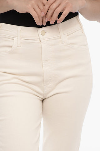 Stretch Denim THE HUSTLER Jeans with Frayed Hem 22cm
