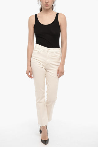 Stretch Denim THE HUSTLER Jeans with Frayed Hem 22cm