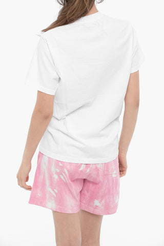 Contrasting Printed Cotton UNISEX Crew-neck T-shirt