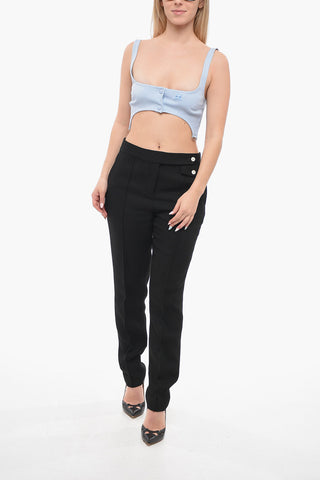 Embroidered Bra Top with Braces