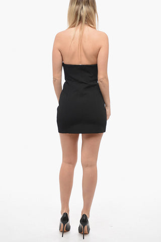 Bodycon ABLOHLAND Mini Dress With Front Zip