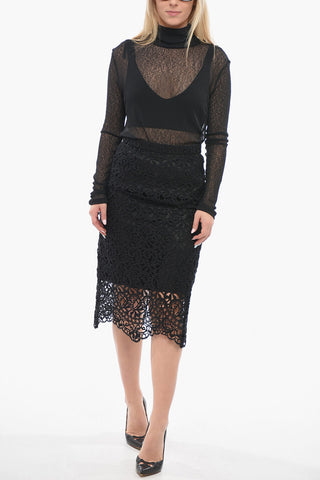 Side Zipped Sangallo Longuette