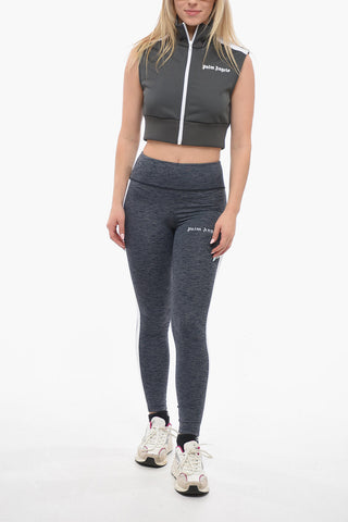 Sleeveless Track Vest With Zipped Closure