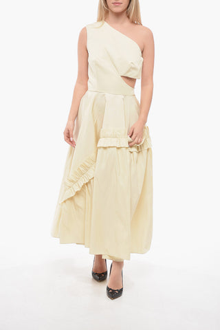 Draped Dress with Cut Out Detail