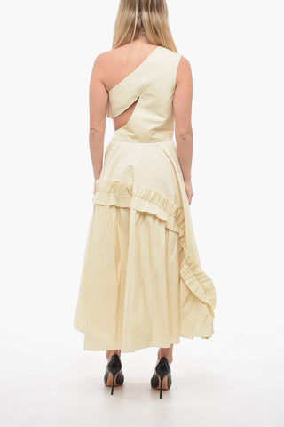 Draped Dress with Cut Out Detail