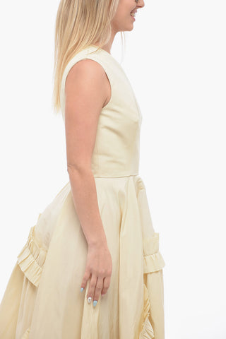 Draped Dress with Cut Out Detail