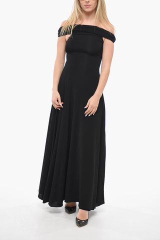 Front Draping Sleeveless Maxi Dress