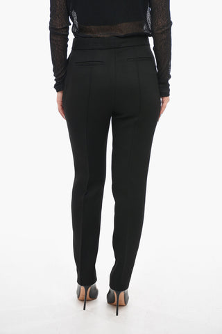 Pantaloni Cropped Fit con Pinces Posteriori