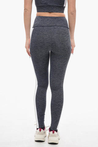 Track Melange Leggings with Gothic Print
