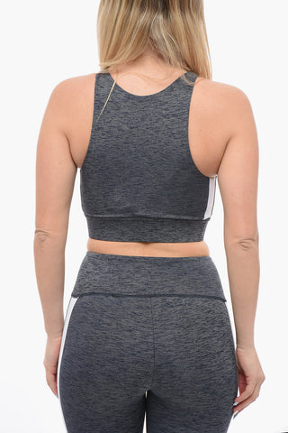 Melange Active Crop Top with Printed Logo